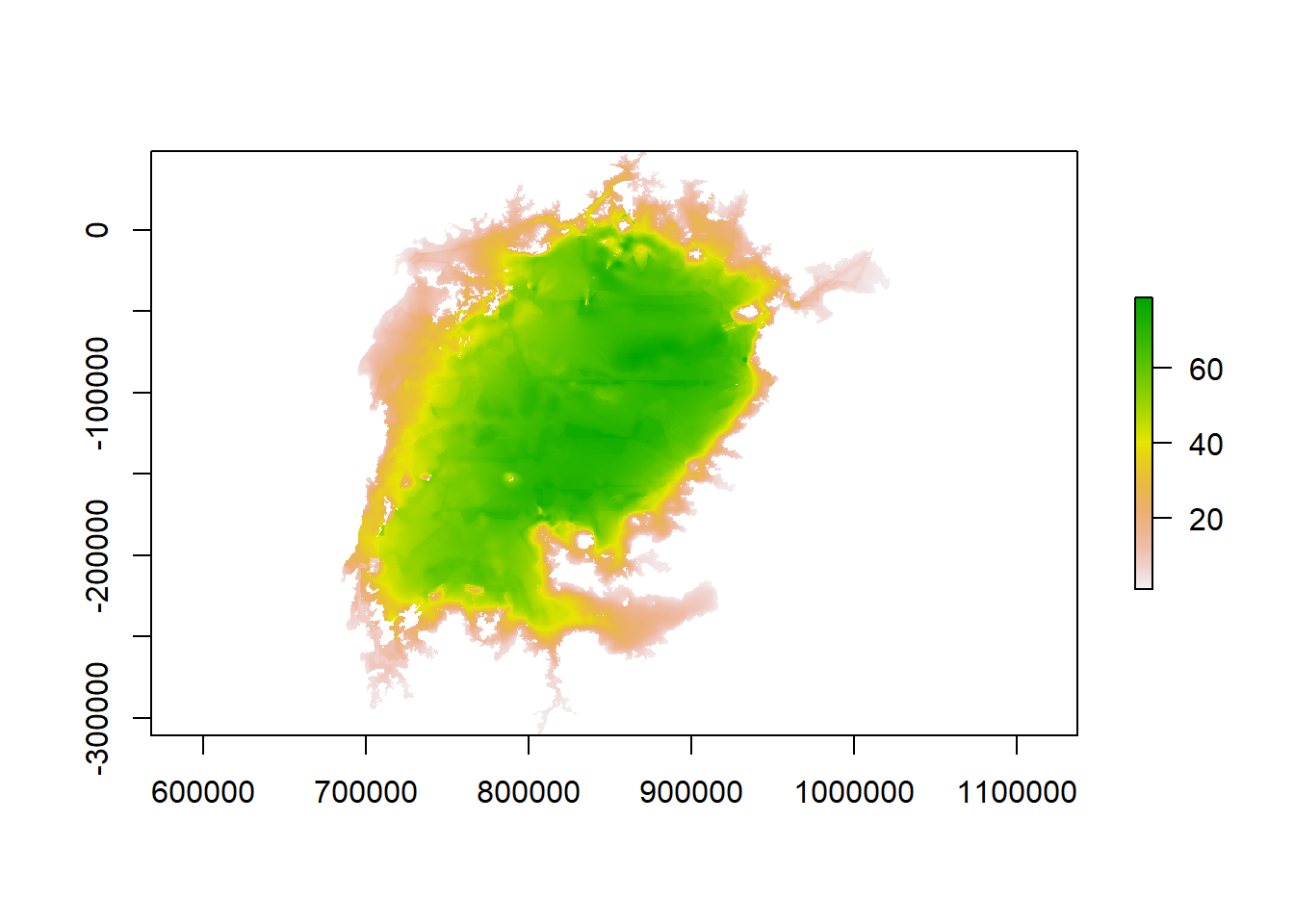 Lake Victoria batymetry map